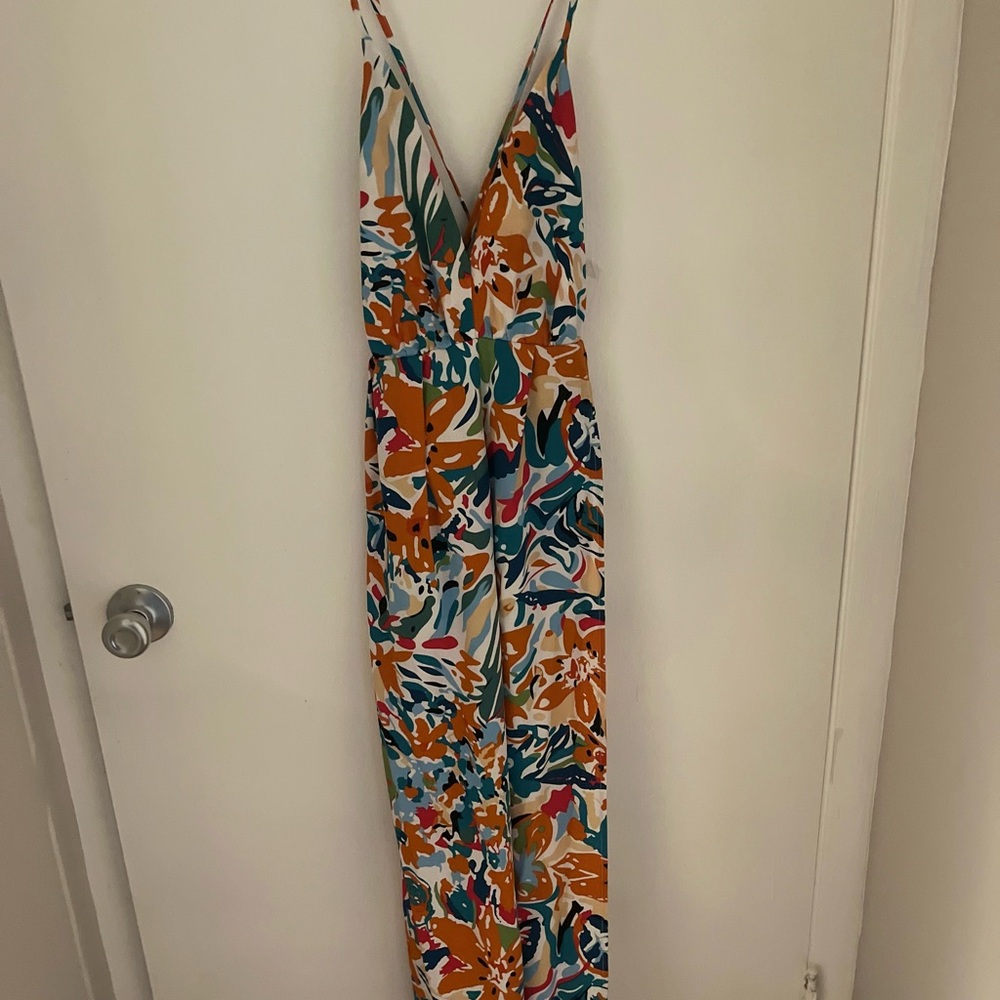 Simple Vibrant Patterned Maxi Dress